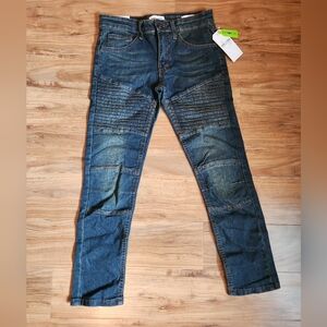 Ring Of Fire Moto Biker Slim 8 Boys Jeans Sustainable Denim New